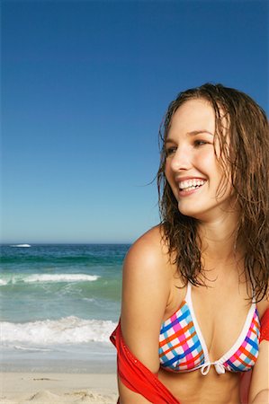 sandi model - Portrait of Woman on the Beach Stock Photo - Premium Royalty-Free, Code: 600-00954996