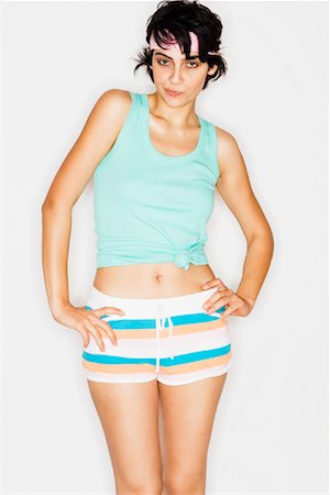 simsearch:600-00955031,k - Woman in Athletic Wear Stock Photo - Premium Royalty-Free, Code: 600-00955020