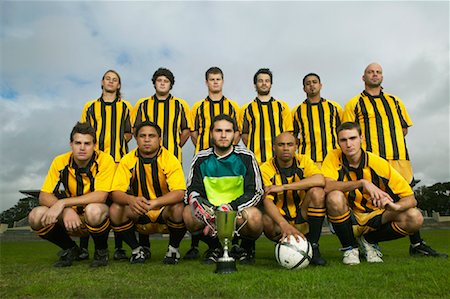Portrait de l'équipe de Soccer Photographie de stock - Premium Libres de Droits, Code: 600-00984006