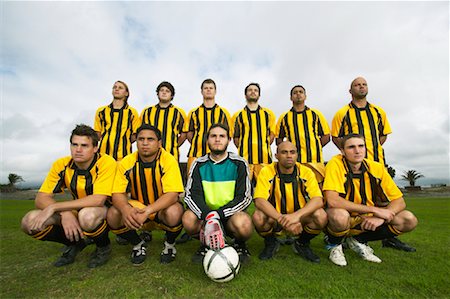 Portrait de l'équipe de Soccer Photographie de stock - Premium Libres de Droits, Code: 600-00984007