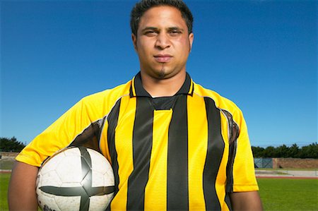 Portrait of Soccer Player Stock Photo - Premium Royalty-Free, Code: 600-00984018