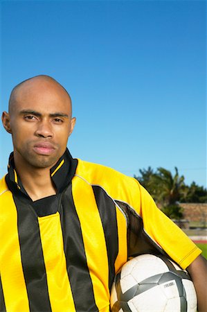 Portrait of Soccer Player Stock Photo - Premium Royalty-Free, Code: 600-00984024