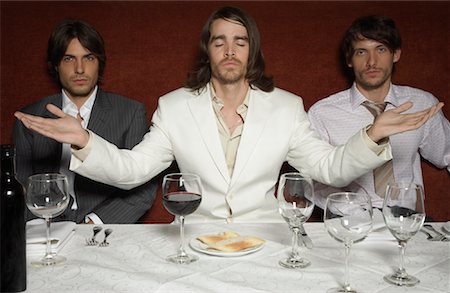 Businessmen in Last Supper Pose Stock Photo - Premium Royalty-Free, Code: 600-00984408