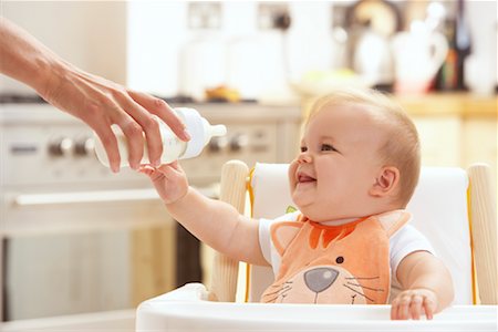 simsearch:700-00551400,k - Baby in High Chair Stock Photo - Premium Royalty-Free, Code: 600-01015377