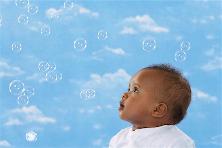 simsearch:600-01172746,k - Portrait of Baby with Bubbles Stock Photo - Premium Royalty-Free, Code: 600-01036790
