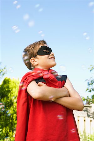 simsearch:600-00824351,k - Portrait of Boy Wearing Super Hero Costume Stock Photo - Premium Royalty-Free, Code: 600-01042049