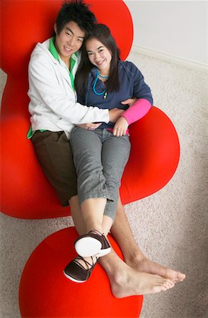 simsearch:600-01072271,k - Couple on Chair Stock Photo - Premium Royalty-Free, Code: 600-01072204
