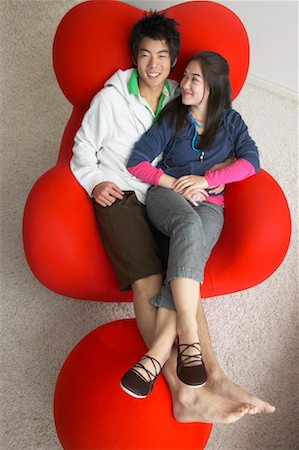 simsearch:600-01072271,k - Couple on Chair Stock Photo - Premium Royalty-Free, Code: 600-01072205