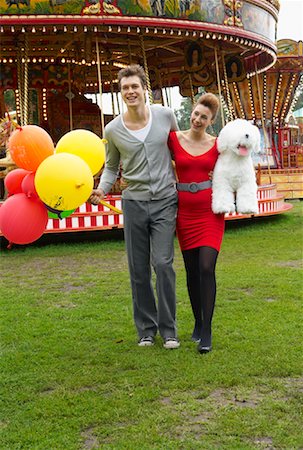 Couple at Carters Steam Fair, England Foto de stock - Sin royalties Premium, Código: 600-01072579