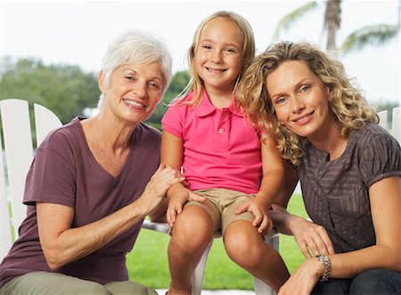 simsearch:700-00054446,k - Three Generation Family Portrait Stock Photo - Premium Royalty-Free, Code: 600-01072881