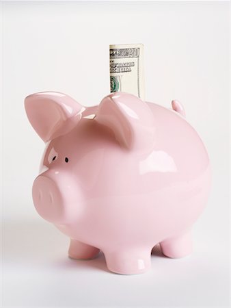 simsearch:600-02797971,k - Piggy Bank and Cash Stock Photo - Premium Royalty-Free, Code: 600-01073558