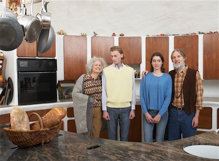 simsearch:600-00847718,k - Mature Family in Kitchen Stock Photo - Premium Royalty-Free, Code: 600-01083709