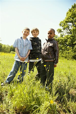 simsearch:600-01172746,k - Portrait of Boys in Field Stock Photo - Premium Royalty-Free, Code: 600-01100072