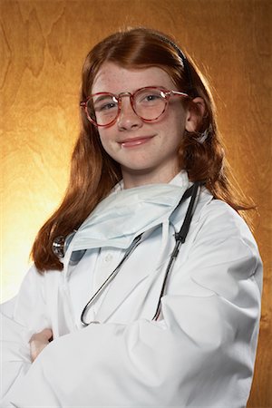 simsearch:600-01119942,k - Young Girl Dressed as Doctor Stock Photo - Premium Royalty-Free, Code: 600-01119950