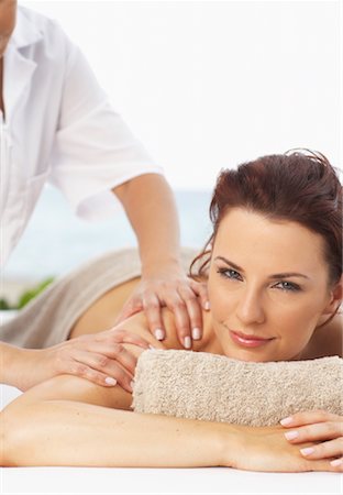 simsearch:600-01110360,k - Woman Getting Massage Stock Photo - Premium Royalty-Free, Code: 600-01110357