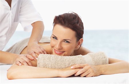 simsearch:600-01110360,k - Woman Getting Massage Stock Photo - Premium Royalty-Free, Code: 600-01110359