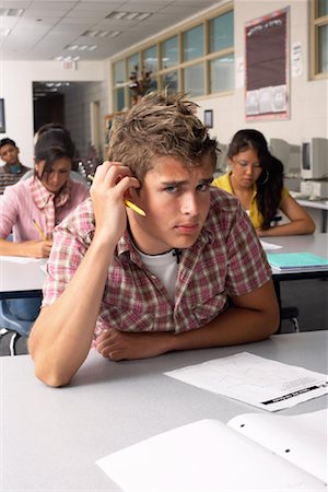 simsearch:700-00524215,k - Students Taking Test Stock Photo - Premium Royalty-Free, Code: 600-01112246