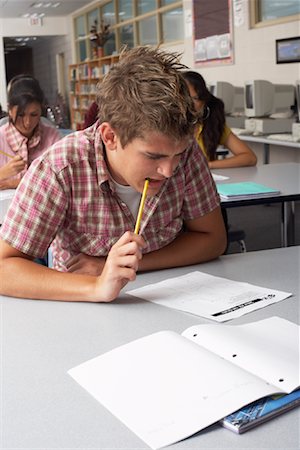 simsearch:622-08542931,k - Students Taking Test Stock Photo - Premium Royalty-Free, Code: 600-01112247
