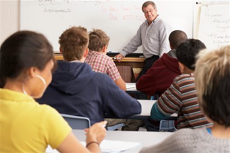 Teacher in front of Class Stock Photo - Premium Royalty-Free, Code: 600-01112319