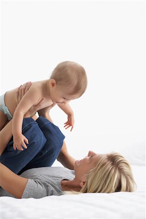 simsearch:700-00557270,k - Mother Playing with Baby Stock Photo - Premium Royalty-Free, Code: 600-01112884