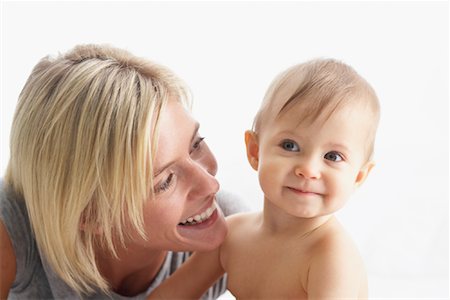 simsearch:600-01112884,k - Portrait of Mother and Baby Stock Photo - Premium Royalty-Free, Code: 600-01112880