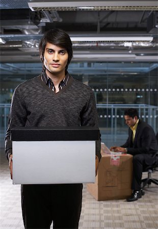 self-employed (male) - Businessman Holding Box Stock Photo - Premium Royalty-Free, Code: 600-01124187