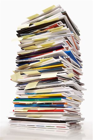 simsearch:600-02377945,k - Stack of Paperwork Stock Photo - Premium Royalty-Free, Code: 600-01120030