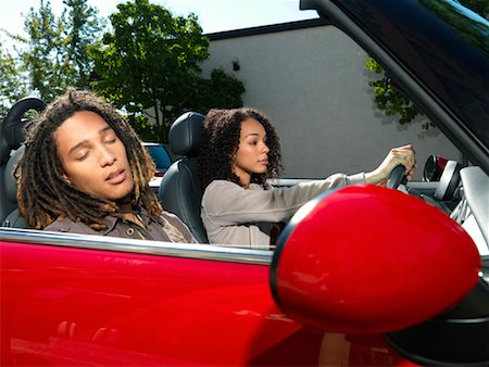 Couple in Car Stock Photo - Premium Royalty-Free, Code: 600-01164678