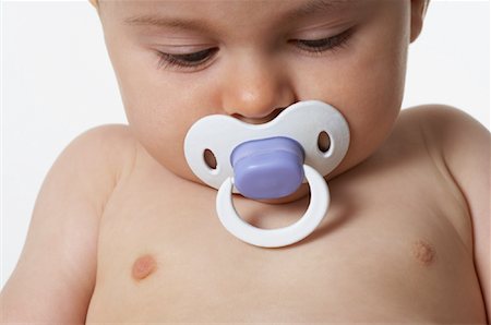 simsearch:600-01172751,k - Portrait of Baby with Pacifier Stock Photo - Premium Royalty-Free, Code: 600-01172735