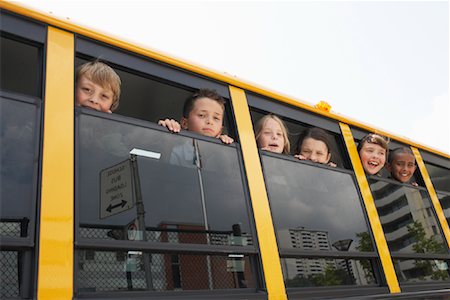 simsearch:600-01184633,k - Children in School Bus Stock Photo - Premium Royalty-Free, Code: 600-01184659