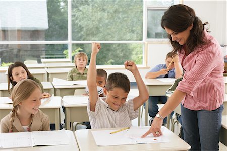 Students and Teacher in Classroom Stock Photo - Premium Royalty-Free, Code: 600-01184727