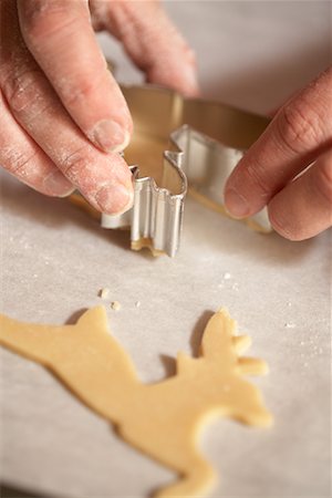 simsearch:600-01838228,k - Woman Cutting Cookies Stock Photo - Premium Royalty-Free, Code: 600-01183001