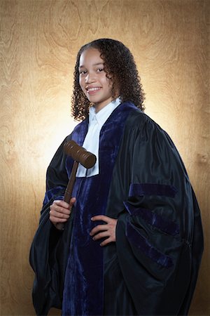 simsearch:600-01119957,k - Portrait of Girl Dressed as Judge Stock Photo - Premium Royalty-Free, Code: 600-01183029