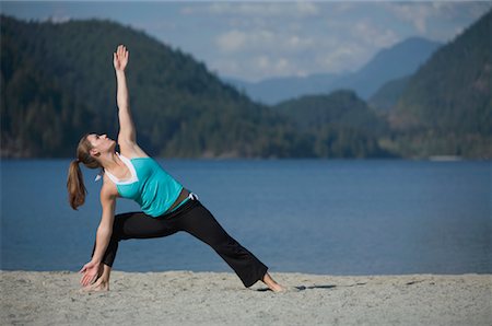 simsearch:700-00453545,k - Woman Doing Yoga Stock Photo - Premium Royalty-Free, Code: 600-01195480