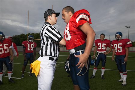Football Player Arguing with Referee Stock Photo - Premium Royalty-Free, Code: 600-01196483