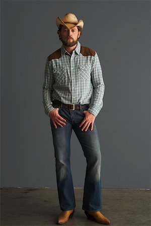 Portrait of Cowboy Stock Photo - Premium Royalty-Free, Code: 600-01199083