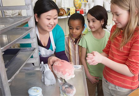 Children in Pottery Studio Stock Photo - Premium Royalty-Free, Code: 600-01200403