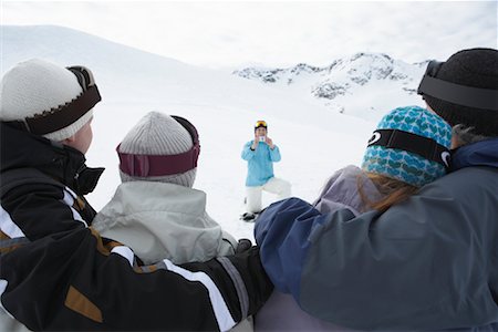 simsearch:600-01540982,k - People Having Photo Taken on Ski Hill, Whistler, BC, Canada Stock Photo - Premium Royalty-Free, Code: 600-01224203