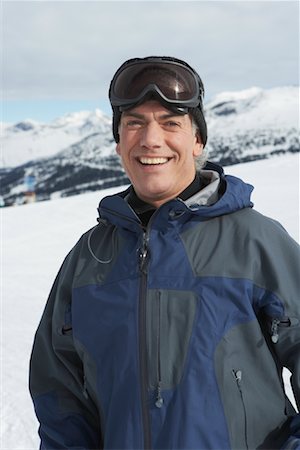 simsearch:600-01124355,k - Portrait of Man on Ski Hill, Whistler, BC, Canada Stock Photo - Premium Royalty-Free, Code: 600-01224222