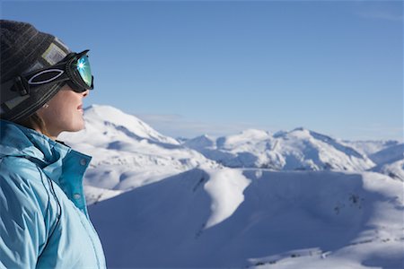 simsearch:600-01540982,k - Woman at Top of Ski Hill, Whistler, BC, Canada Stock Photo - Premium Royalty-Free, Code: 600-01224240