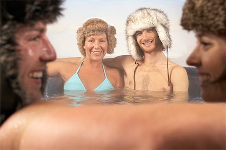 simsearch:600-01248341,k - Portrait of Group in Hot Tub Foto de stock - Sin royalties Premium, Código: 600-01235312