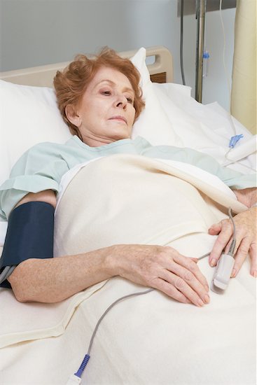 Patient in Hospital Bed