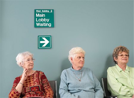 espera - Patients in Waiting Room Foto de stock - Sin royalties Premium, Código: 600-01236145