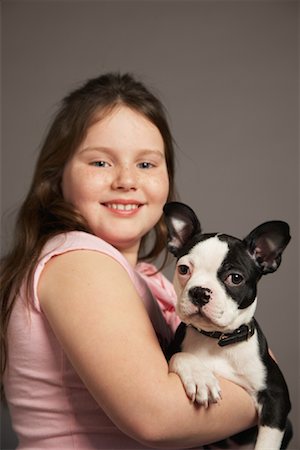 simsearch:700-01236595,k - Portrait of Girl with Dog Stock Photo - Premium Royalty-Free, Code: 600-01236598