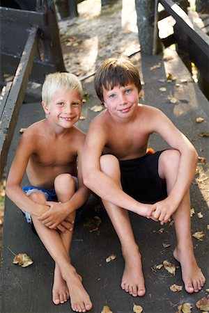 Portrait of Two Boys Stock Photo - Premium Royalty-Free, Code: 600-01248825