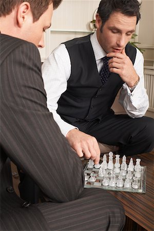 simsearch:700-00075674,k - Businessmen Playing Chess Stock Photo - Premium Royalty-Free, Code: 600-01275500