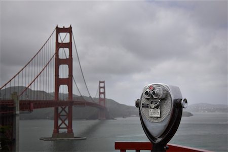 simsearch:862-08091471,k - View Finder Overlooking the Golden Gate Bridge, San Francisco, USA Stock Photo - Premium Royalty-Free, Code: 600-01276124