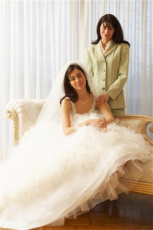 simsearch:600-03805556,k - Portrait of Bride and Mother Stock Photo - Premium Royalty-Free, Code: 600-01276339