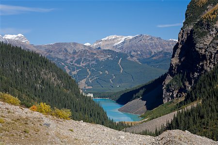 simsearch:600-03665755,k - Lac Louise, Parc National Banff, Alberta, Canada Photographie de stock - Premium Libres de Droits, Code: 600-01296502