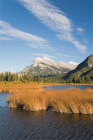 simsearch:600-03665755,k - Vermillion Lake et le mont Rundle en automne, le Parc National Banff, Alberta, Canada Photographie de stock - Premium Libres de Droits, Code: 600-01345162